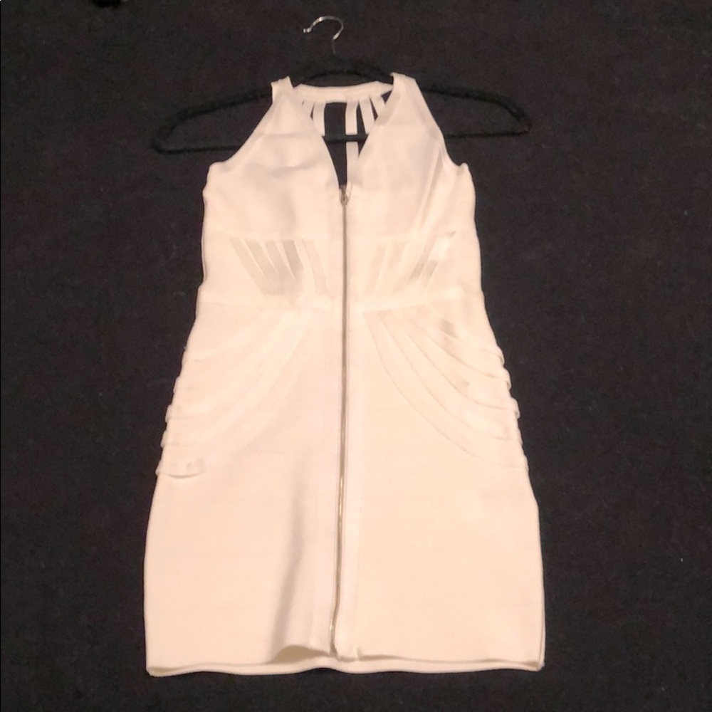 White Bandage mini dress by Bebe